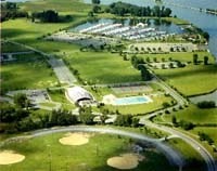 Aerial View of Cass Park